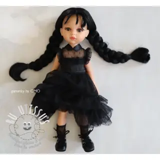 Tulle pour jupe tutu DOT black