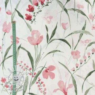 Tissu déco premium Floral Iris fresia