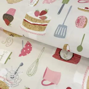 Tissu déco premium Baking sweet recipe