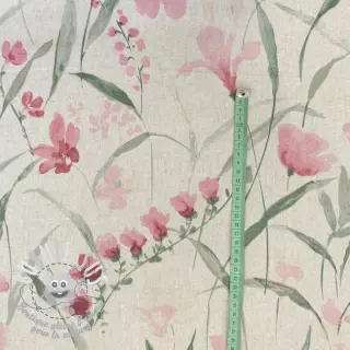 Tissu déco Linenlook Floral Iris fresia