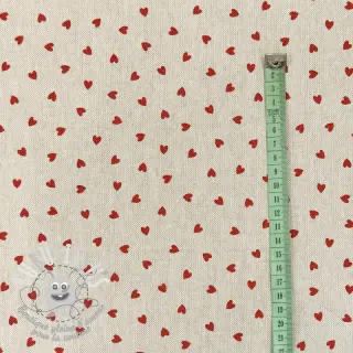 Tissu déco Linenlook Little love heart