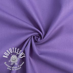 Tissu Popeline de coton purple