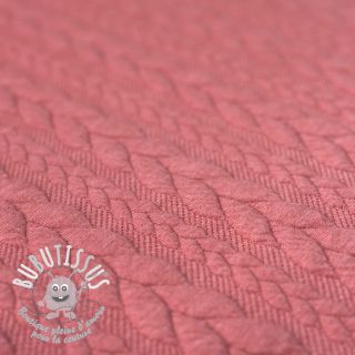Tissu tricot Braid dusty pink
