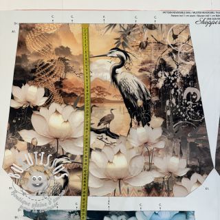 Tissu déco BAG Heron panel