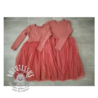 Tulle pour jupe tutu ROYAL SPARKLE rust gold