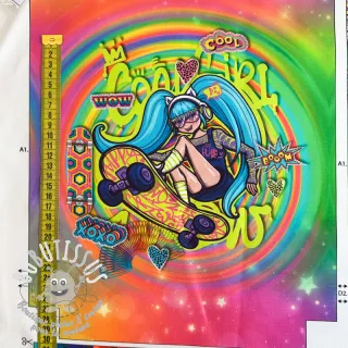 Tissu déco KIDS BACKPACK Supergirl PANEL