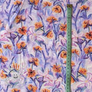 Viscose RADIANCE Dried flower digital print