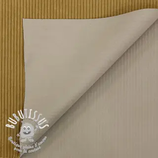 Tissu velours cotelé HUGGY tabac