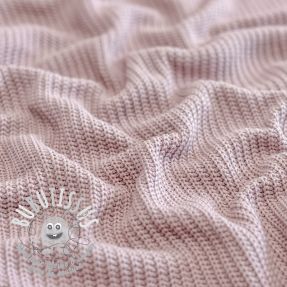 Tissu maille tricot COTTON old rose