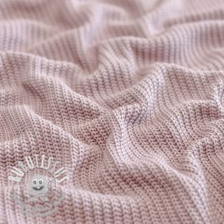 Tissu maille tricot COTTON old rose