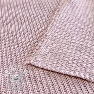 Tissu maille tricot COTTON old rose