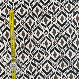 Tissu déco jacquard MOANA allover taupe
