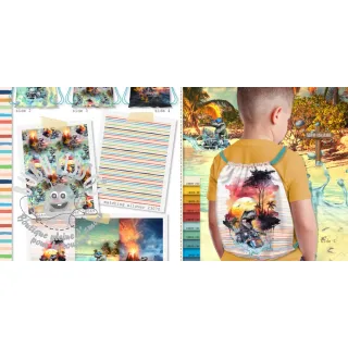 Tissu déco KIDS BACKPACK T-power PANEL
