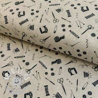 Tissu déco Linenlook LITTLE SEWING ATELIER