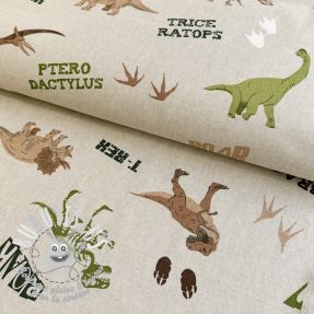 Tissu déco Linenlook DINOSAUR WILD ADVENTURE