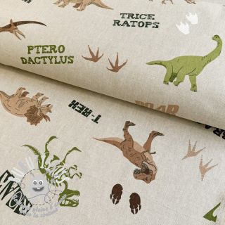 Tissu déco Linenlook DINOSAUR WILD ADVENTURE