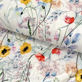 Jersey VISCOSE LYCRA HEAVY Flowers and more A digital print