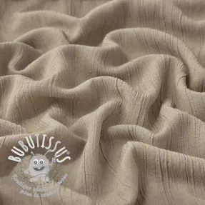 Viscose lin CRINCLE sand