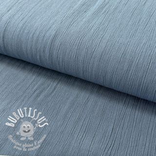 Viscose lin CRINCLE blue shadow