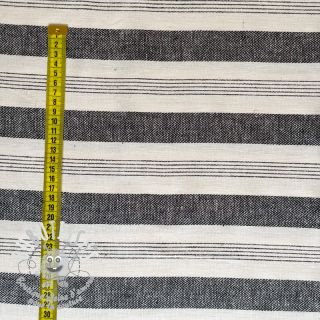 Lin YARN DYED BIG Stripe black