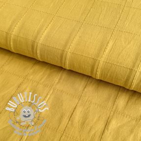 Tissu coton VOILE DOBBY ochre