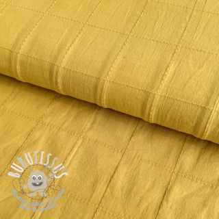 Tissu coton VOILE DOBBY ochre