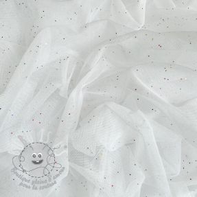 Tulle pour jupe tutu ROYAL MULTI FOIL white