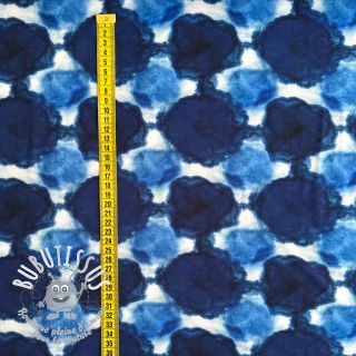 Jersey VISCOSE LYCRA HEAVY Indigo design B digital print