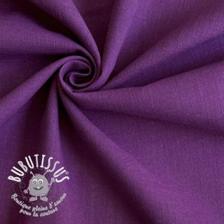 Tissu coton Lin purple