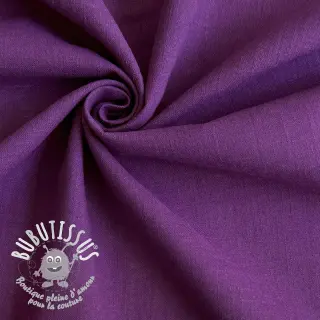 Tissu coton Lin purple