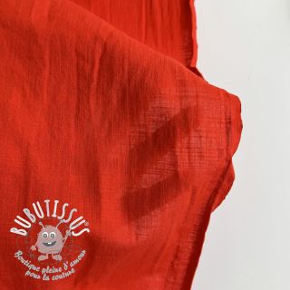Tissu coton Lin red
