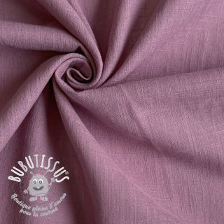 Tissu coton Lin old pink