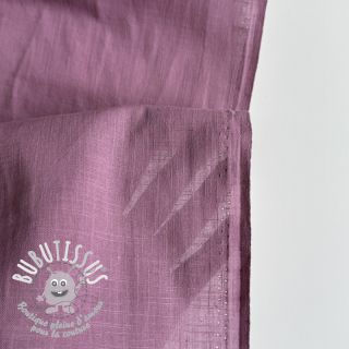 Tissu coton Lin old pink