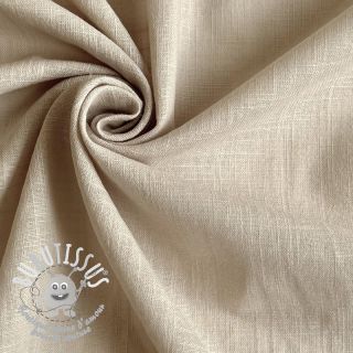 Tissu coton Lin pebble