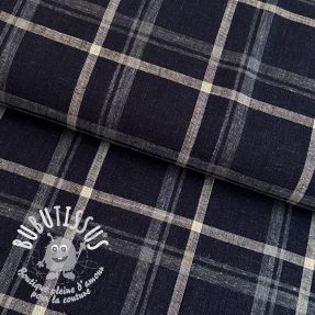 Lin VISCOSE Lira check blue