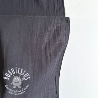Tissu coton Lin dark grey