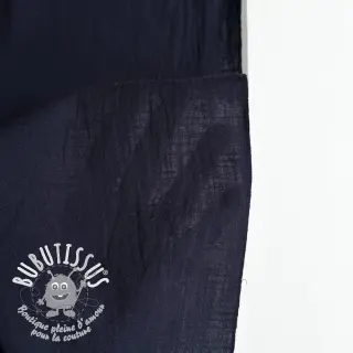 Tissu coton Lin dark blue