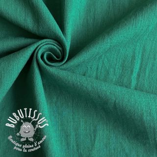 Tissu coton Lin apple green