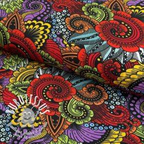 Jersey VISCOSE LYCRA HEAVY Ornamental design A digital print