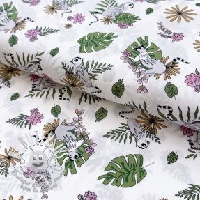 Tissu coton Lemur offwhite