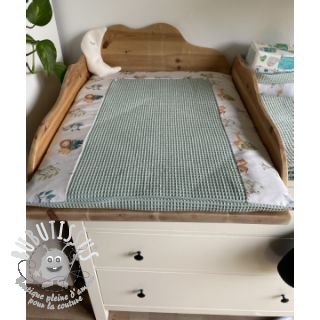 Tissu nid d’abeille green