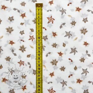 Tissu coton Faded flowers Snoozy sand