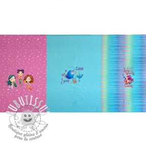Jersey Ocean spirit PANEL pink digital print 2nd class