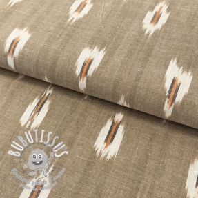 Tissu coton IKAT sand 2nd class