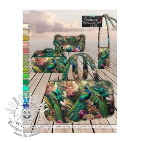 Tissu déco SHOPPER Peacock PANEL