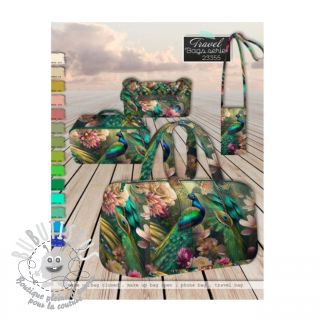 Tissu déco SHOPPER Peacock PANEL