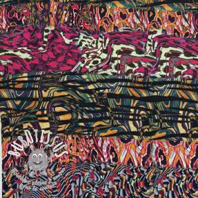 Viscose Dimulti red digital print
