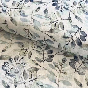 Viscose lin RAMIE Leaves design B digital print