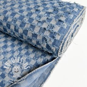 JEANS Check Jacquard BLUE