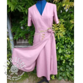 Lin lavé mauve